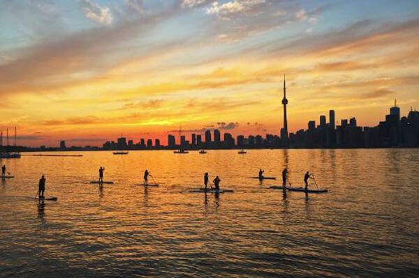 Toronto Islands Kayaking and SUP Sunset Safari